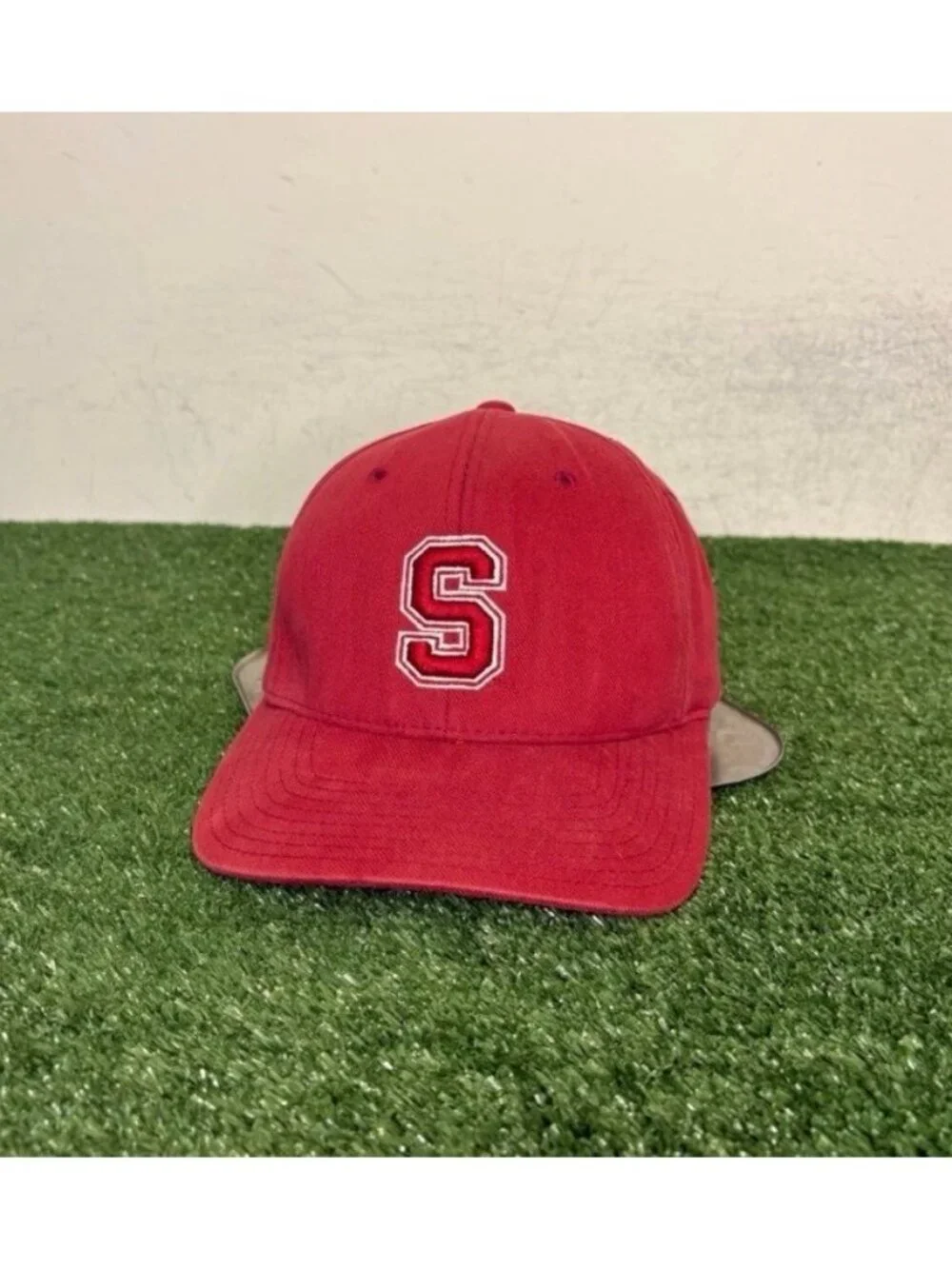 Vintage Stanford Cardinal hat cap fitted one size red Nike Y2K football mens
